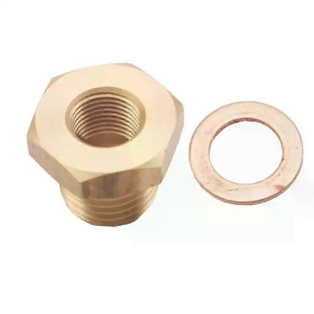 1/8 27 NPT to M14 Pressure Temperature Meter Sensor Fitting Adapter