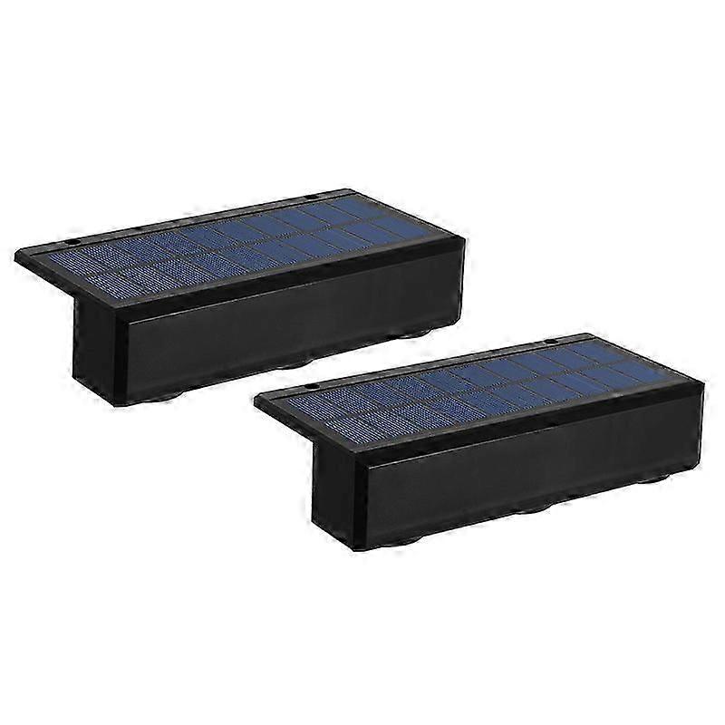 3LED Solar Garden Wall Light Warm Light 2pcs