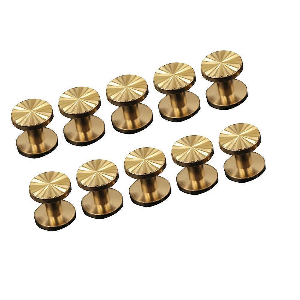 Screw Solid Brass for Belt 10Pcs Reliable Rivets