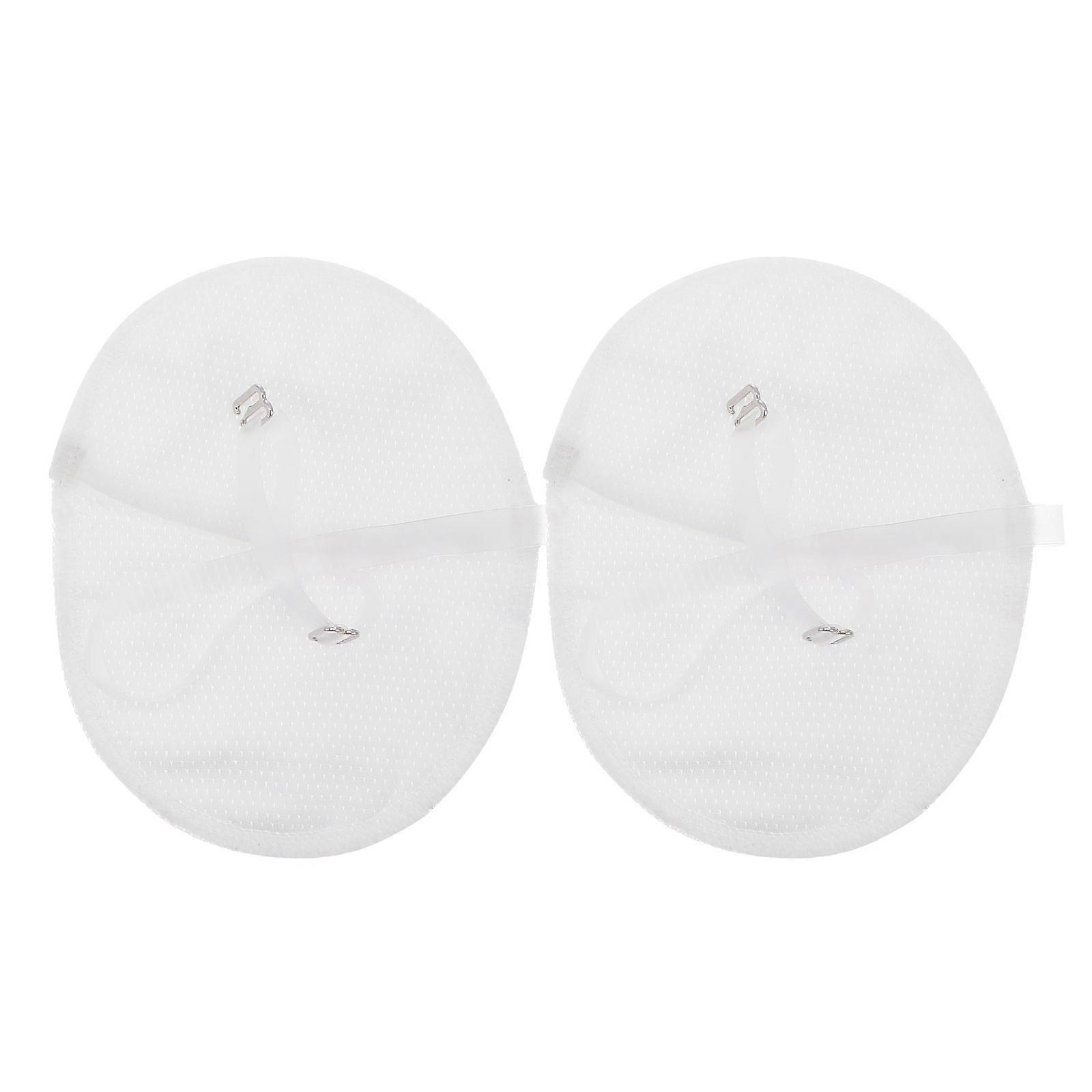 Almohadillas absorbentes de sudor para axilas, 1 par, de algodón.