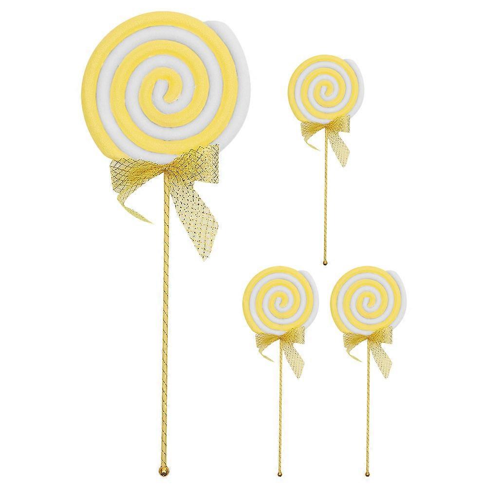 Colorful Foam Lollipop Candy Decor for Store Window Display 4Pcs