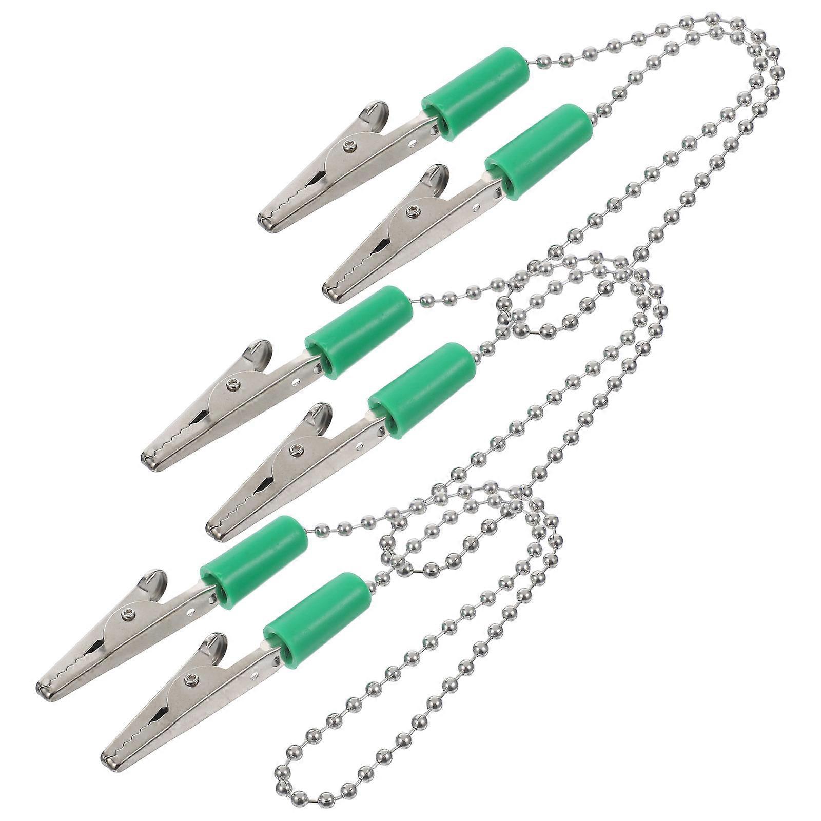 Durable Bib Clips Flexible Chain Clips for Bibs 3Pcs Holder Set