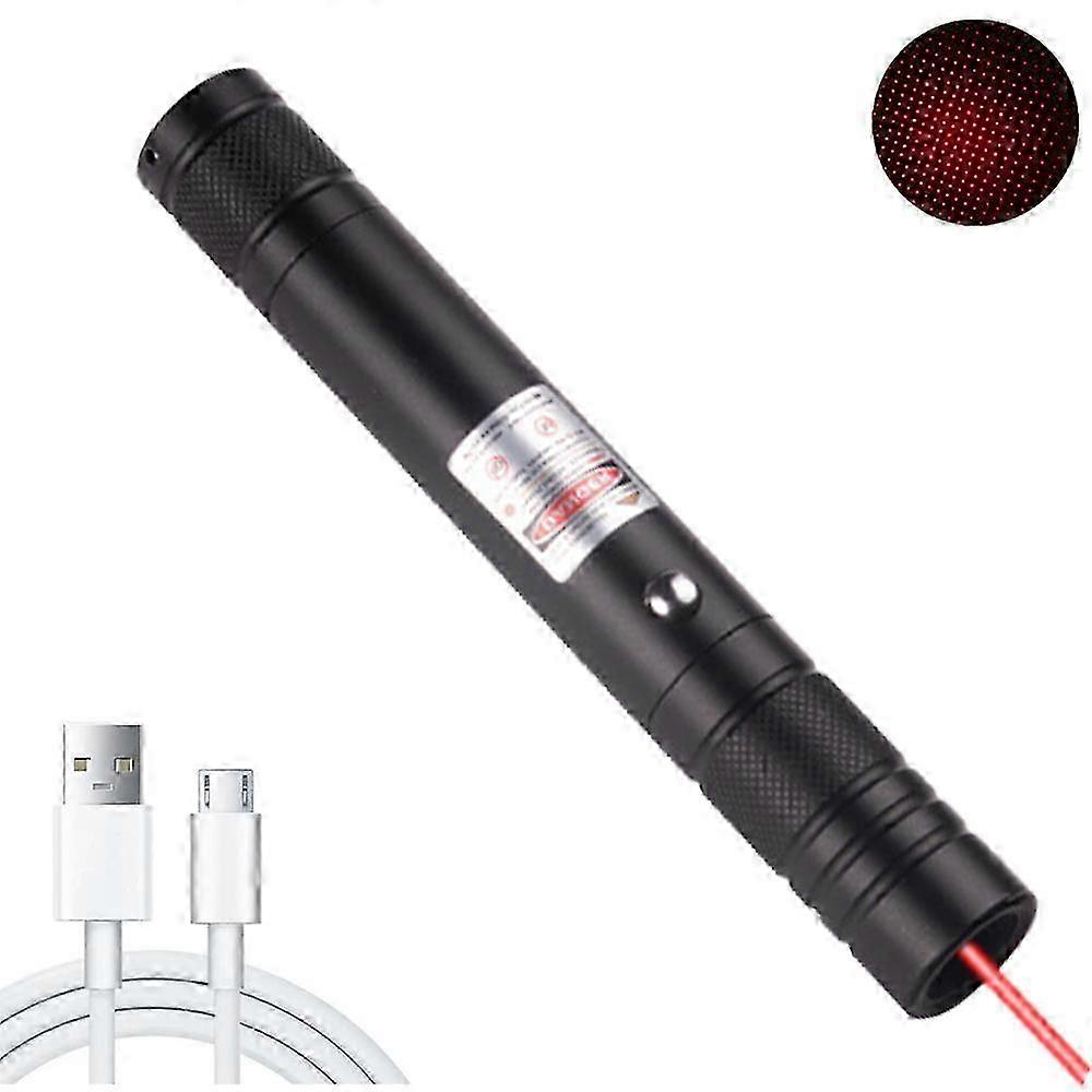 25-26 Professional Red Beam Flashlight, High Power Long Range Presentation Tool With Adjustable Starlight Pattern Projection For Classroom A