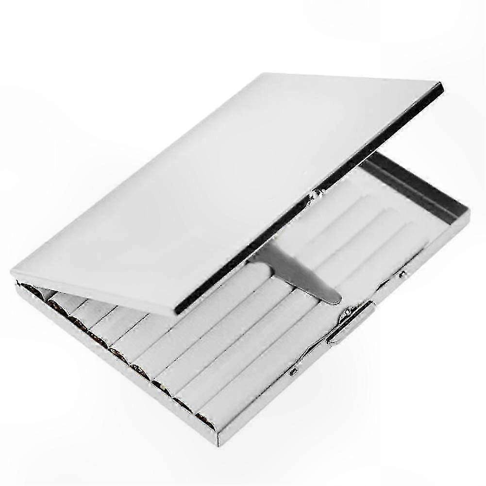 Slim Stainless Steel Cigarette Storage Case for Smokers