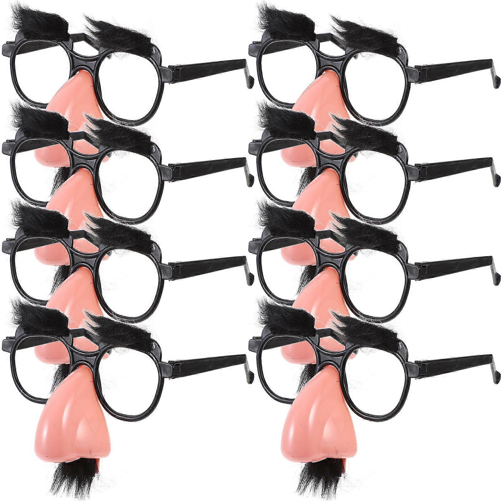 Funny Glasses Beard Eyeglasses for Party Use with 32Pcs Kit