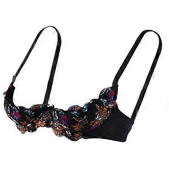 Women's Lace Shelf Bra Padded Push Up Bra 1/4 Cup Balconette Bra Underwire Bralette Sex Balconette Bra Underwire Gifts Red 80C New Arrival