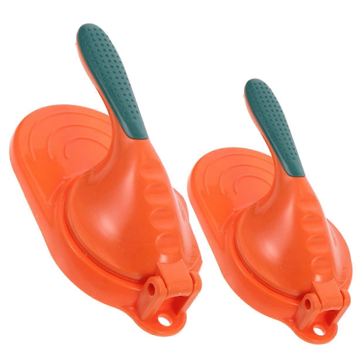 2pcs Dumpling Maker with Ergonomic Handle NonStick Dumpling Press Mold for Home and Restaurant Use