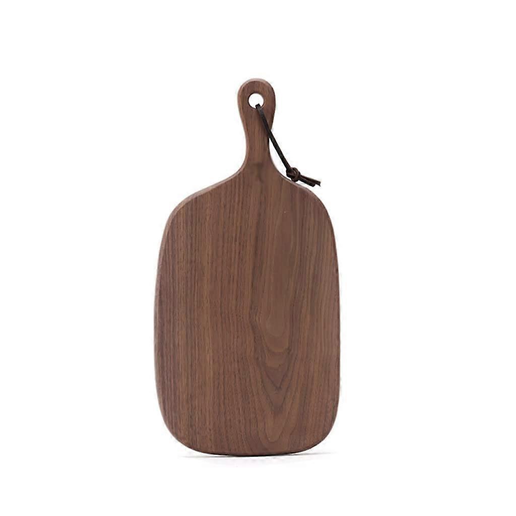 Walnut Cutting Board with Handle Reversible Wooden Cheese Bread Serving Board Set