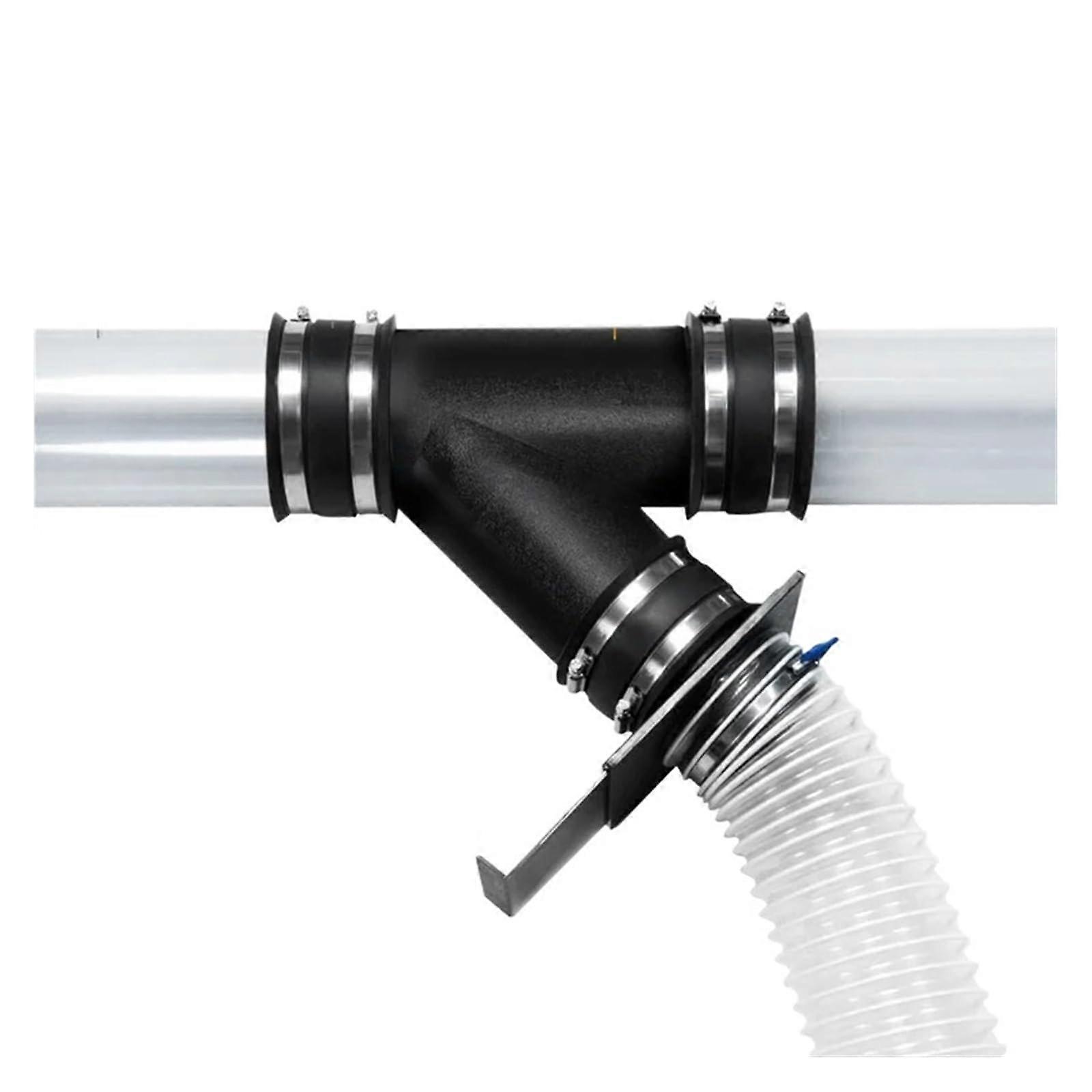 4 Inch Y Shaped Dust Collection Hose Connector for Vacuum Systems, Restores Suction Efficiency