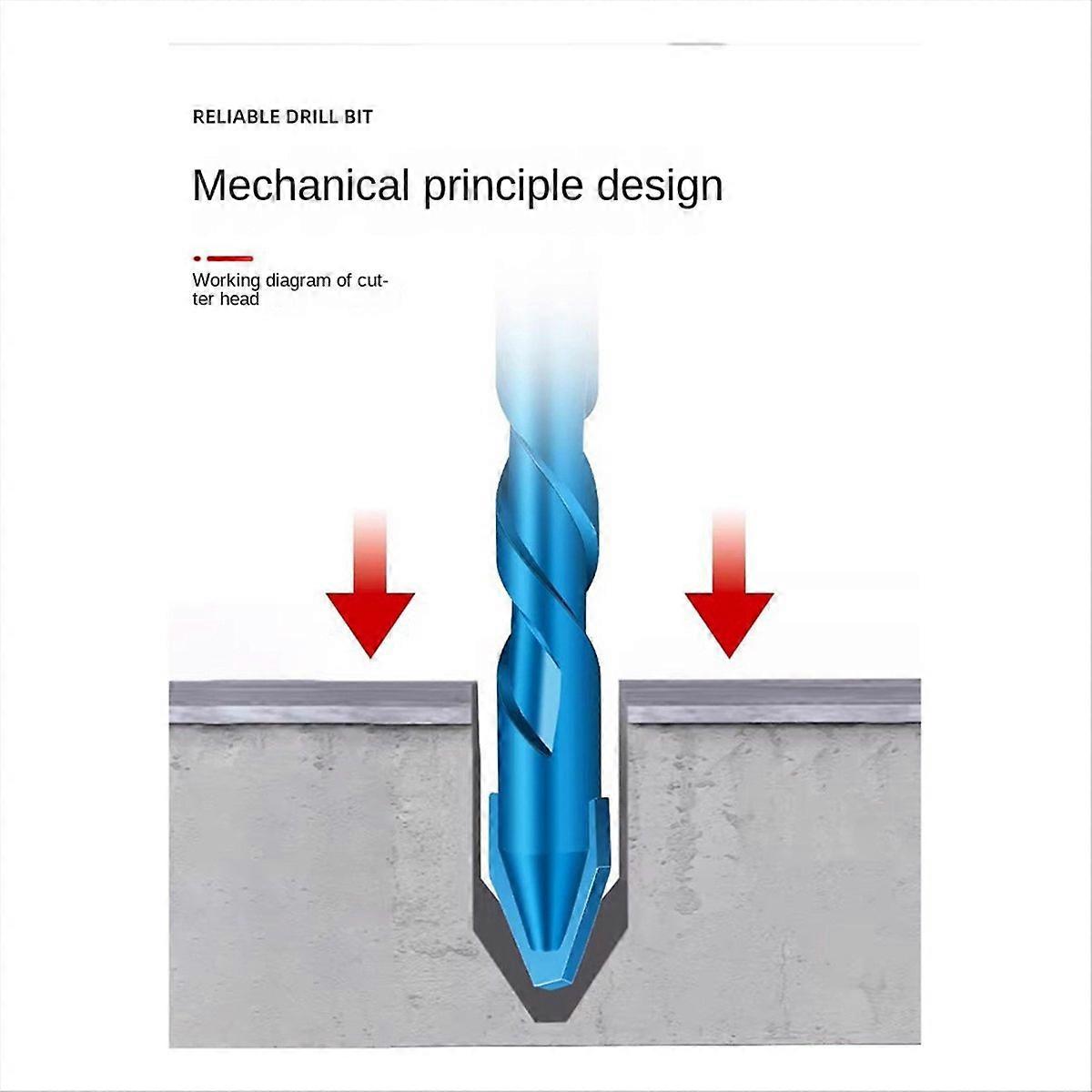 10Pcs Crooked Head Eccentric Drill 10-Piece Multi-Purpose Drill Set
