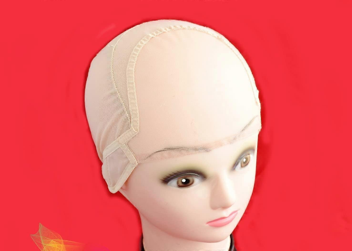 Medium Full Lace Glueless Wig Cap with Adjustable Strap for Ventilating and Wig Making