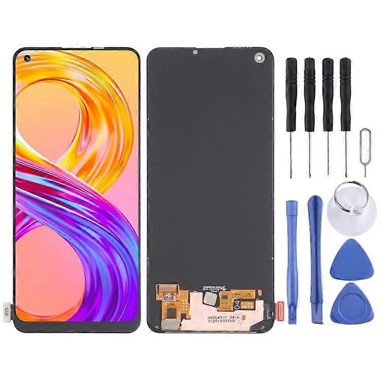 LCD Screen Replacement Display Assembly with Touch Digitizer Full Front Restoration for Realme 8 Pro