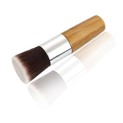 Makeup Brush Set with Soft Nylon Bristles for Even Coverage, Flat  Powder Brush for Blush