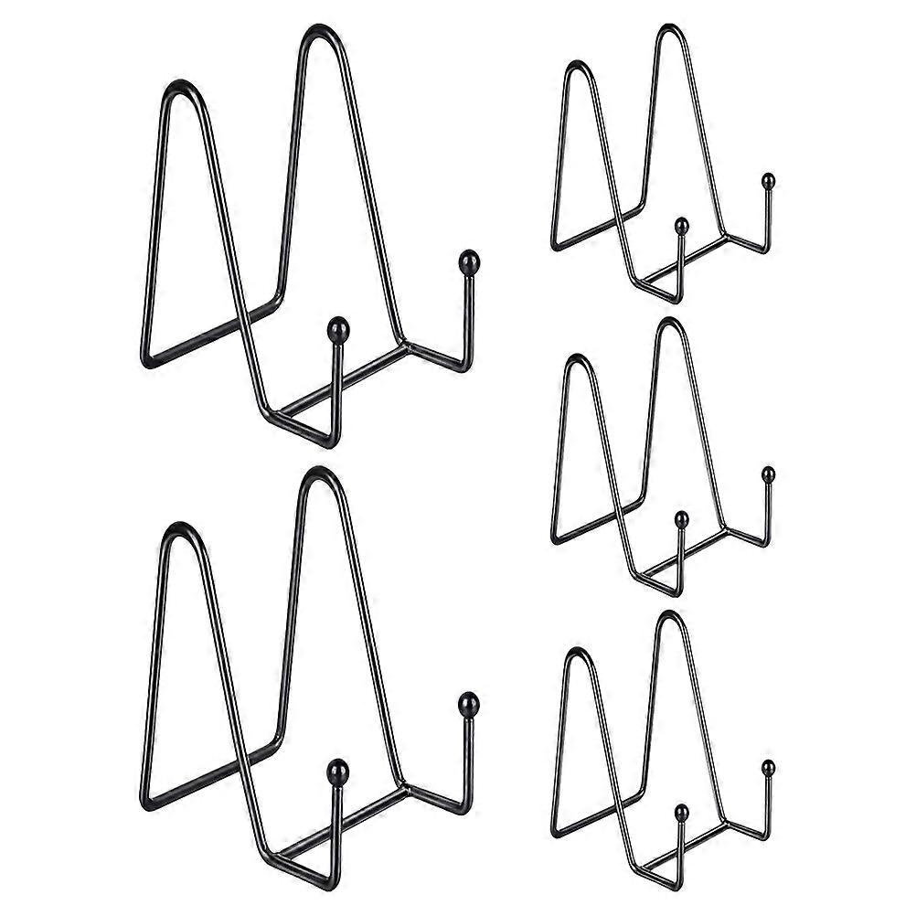 Picture Display Bracket Iron Rack for Storage 5Pcs Desktop Book Stands