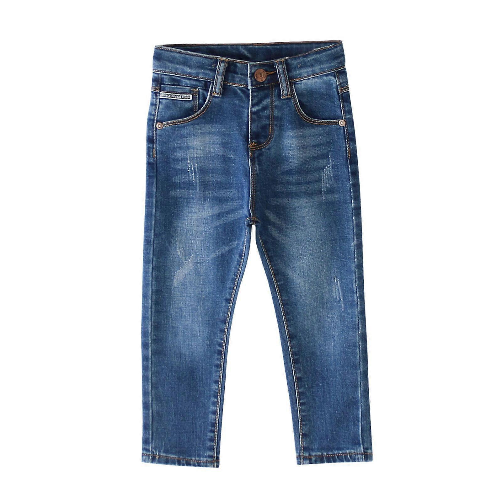 Boys' Basic Bootcut Jeans Casual Solid Full Length Pants Jeans