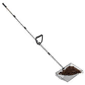 Chicken Litter Scoop with Ergonomic Grip, Extendable Metal Design for Poultry, Rabbit and Pet Waste