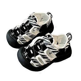 Sandales de sport légères à bout fermé pour enfants (garçons et filles), idéales pour les promenades estivales en extérieur, à la plage ou en extérieur. Couleurs : turquoise et noir. Tailles : 4,5 à 5 ans.