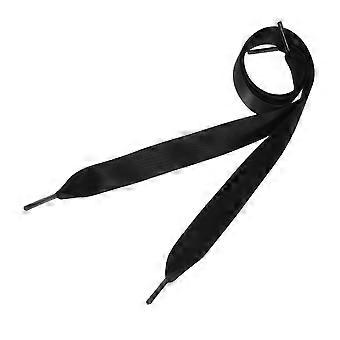 Black Ribbon Shoelaces for Shoes Use Flat Shoelace with Durable Craftsmanship 0.7M