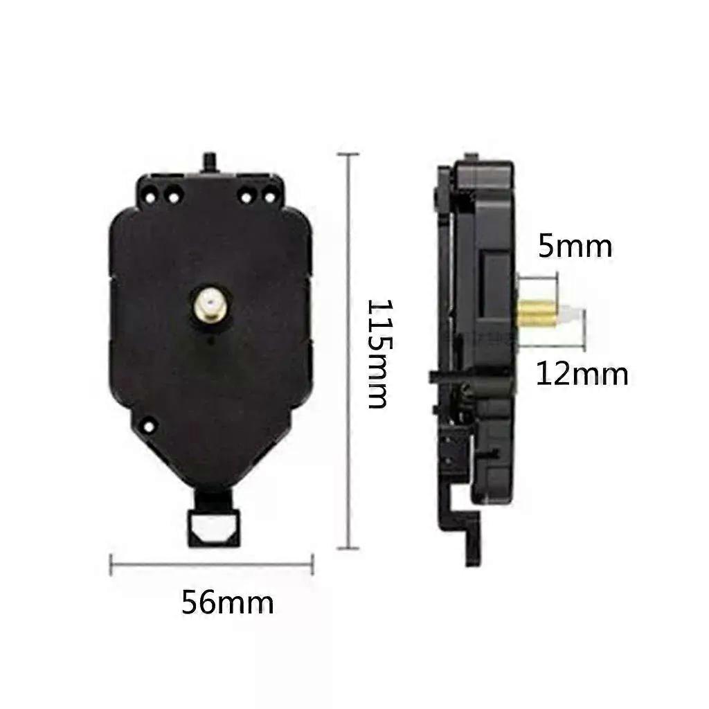 Silent Pendulum Clock Movement Mechanism Threaded Shaft Quartz Clockwork with Clock Hands DIY Wall Clock Kits Replacement