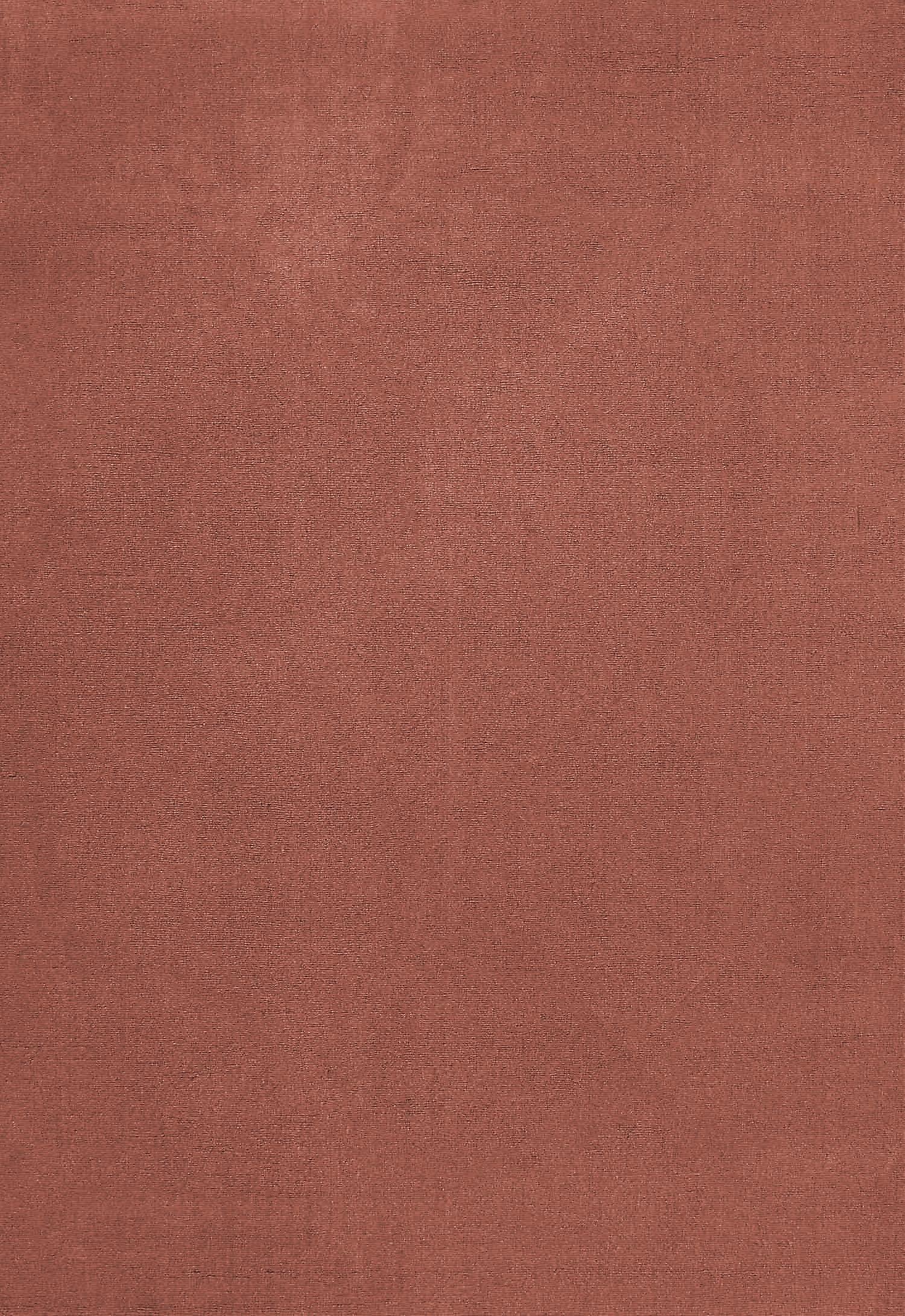 Layered Solid Wool Red Ochre Rug