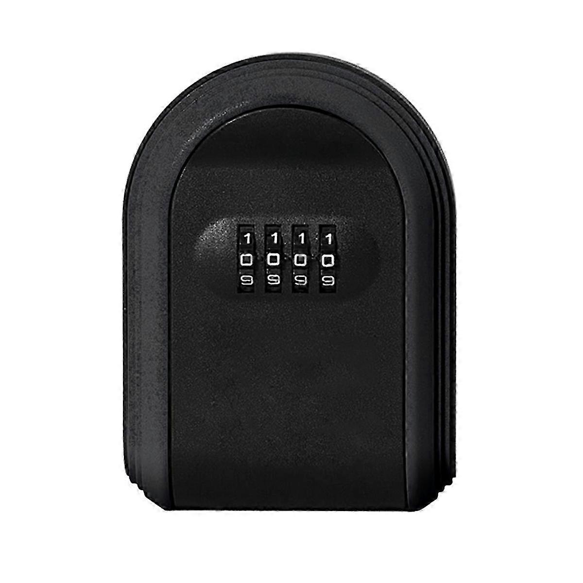 Weatherproof 4-Digit Combination Key Safe Box, Black
