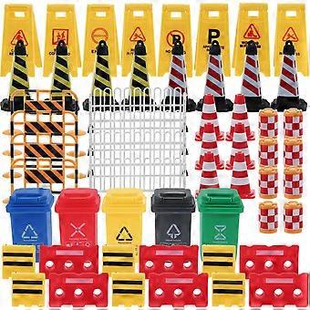 1 Set Mini Verkeersborden Verkeersbord Verkeersbord Kinderen Barricades Borden Speelgoed Educatief Speelgoed Gesimuleerde Scène Speelgoed