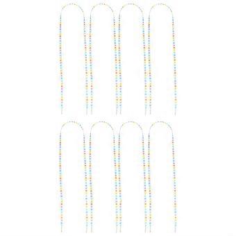 Flower Shoelaces Printed Flat Lace-Up Shoes Accessories for Casual Use 4Pairs