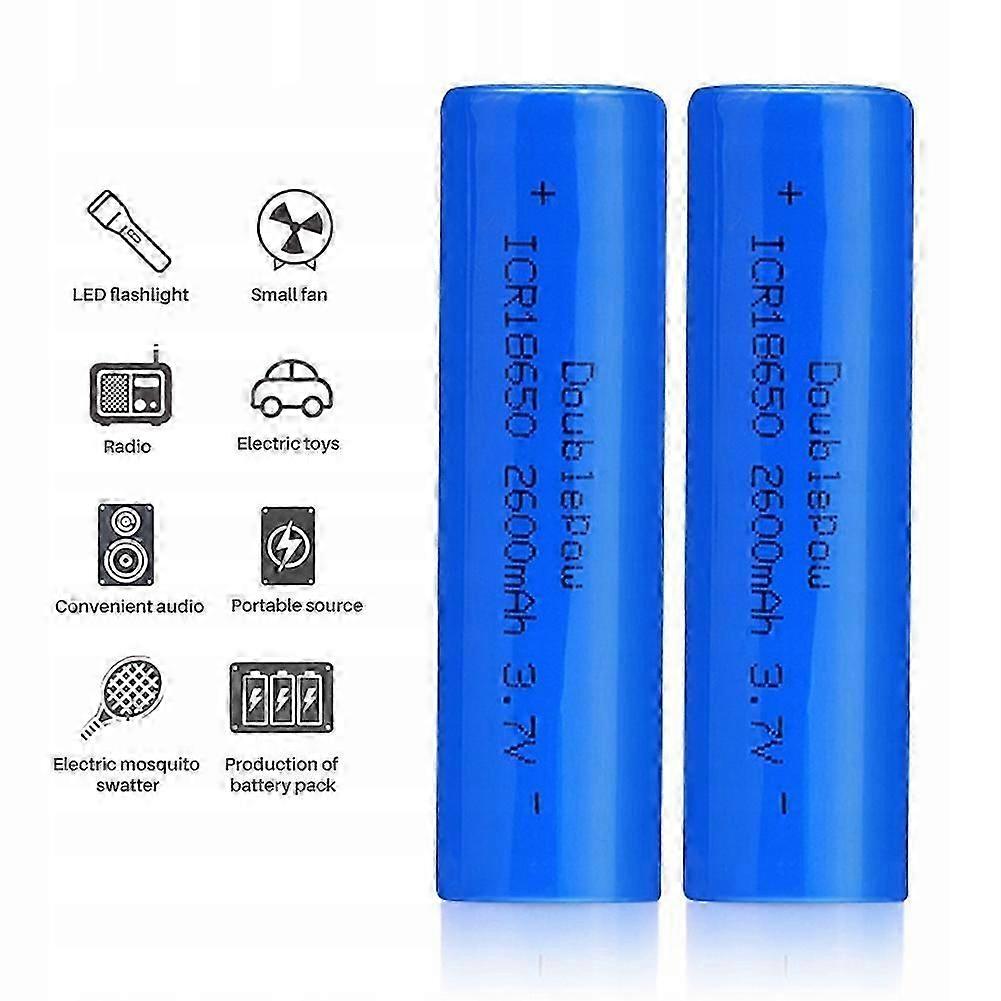 18650 Flat Top Battery Explosion Proof Leak Proof Chargeable For Flashlight