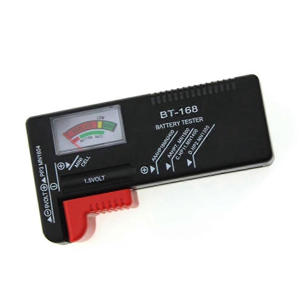 Battery Tester Portable Pointer Volt Checker Function for 9V 1.5V Aa Aaa