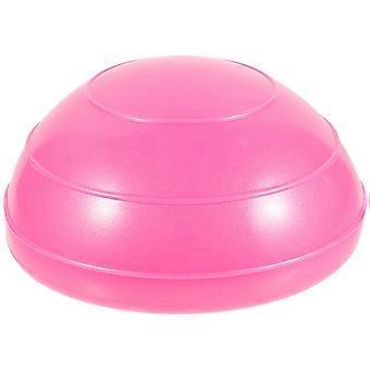 Palla da equilibrio a mezza sfera per palestra, massaggi, esercizi e yoga, in PVC rosa.
