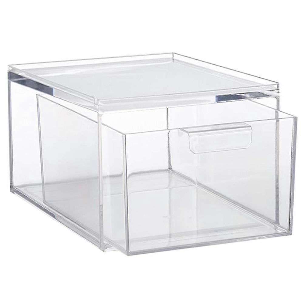 Plastic Drawer Stackable Storage Drawer for Storage Use Single Layer Clear Bin