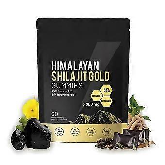 Himalayan Shilajit Gold 60 Counts Nutrition Gels & Chews, Ginger, Black Muesli