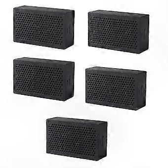 5-Pack Active Carbon Purification Cartridges for Desktop 3D Printers, Replaceable Deodorizing Filtration Mesh