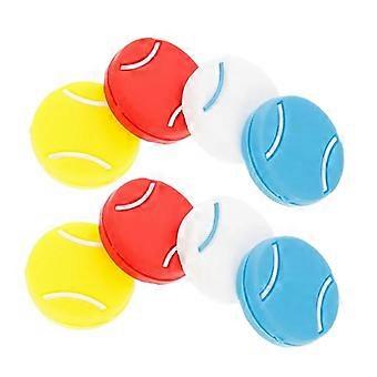 8-teiliges Set Tennis-Vibrationsdämpfer aus Silikon, kugelförmige Stoßdämpfer für Tennisschläger, Tenniszubehör