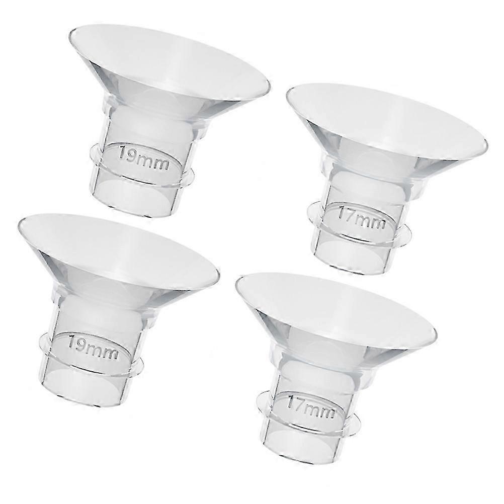 4Pcs Flange Inserts for Breast Pump Flexible Silicone Flange Inserts Washable Silicone Inserts Replacements