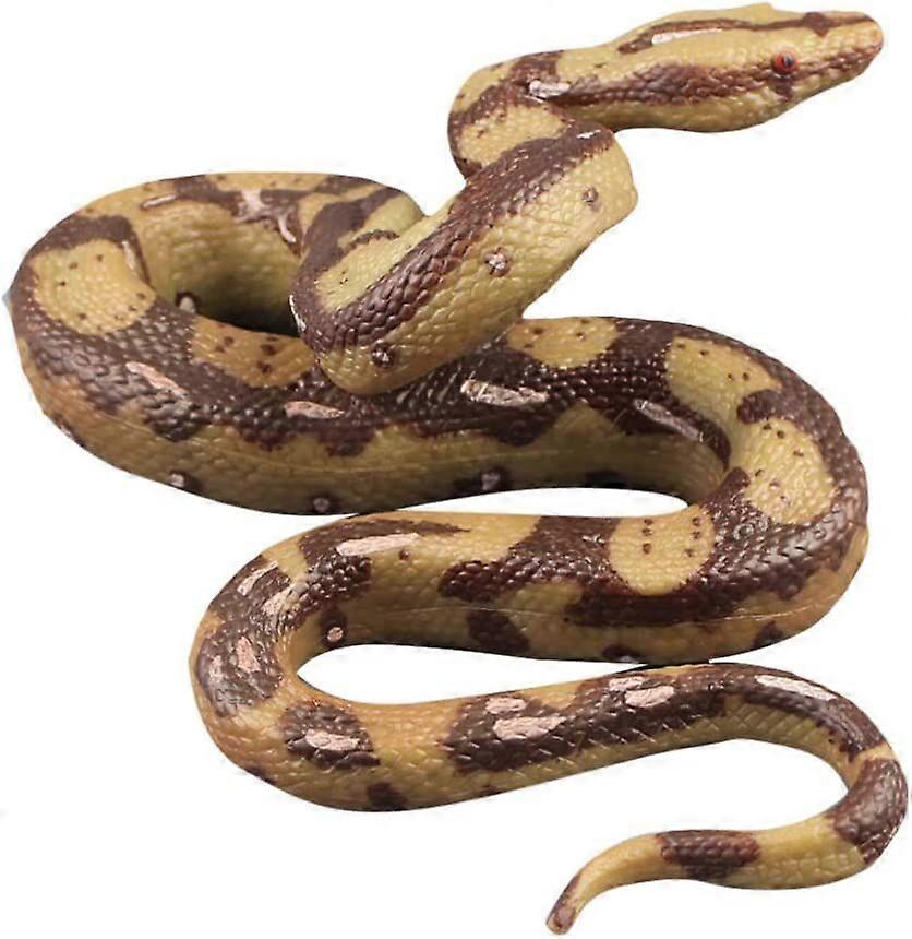 Halloween prank high simulation rubber fake snake python model toy (A, style)