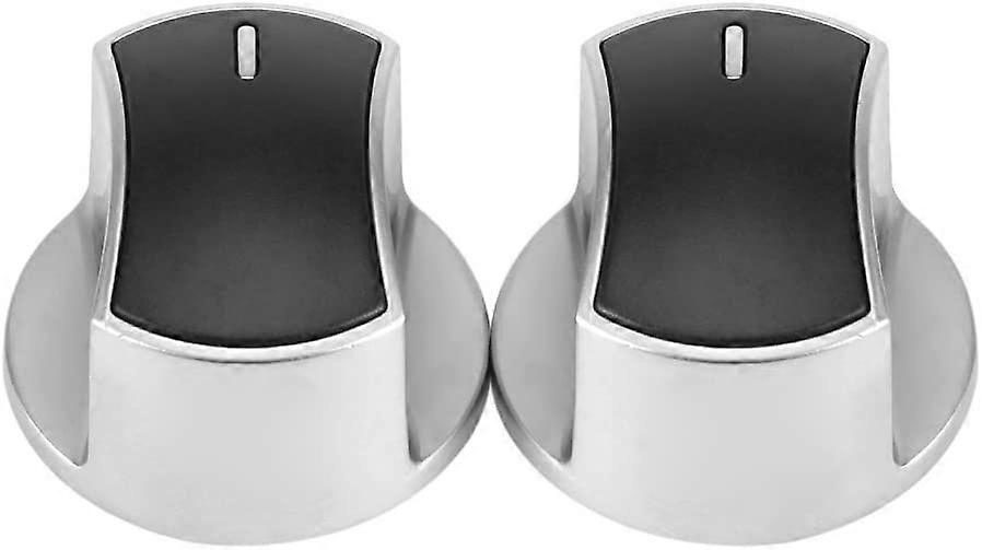 2 Pcs Universal Kitchen Gas Stove Cooker Part Control Knobs Replacement Metal Rotary Switch