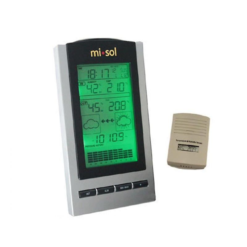 Wireless Weather Station With Outdoor Temperature Humidity Sensor Lcd Display Barometer