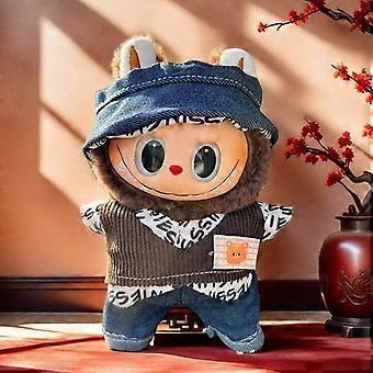 labubu doll clothes, 17cm blind box doll replacement set(Style 4)