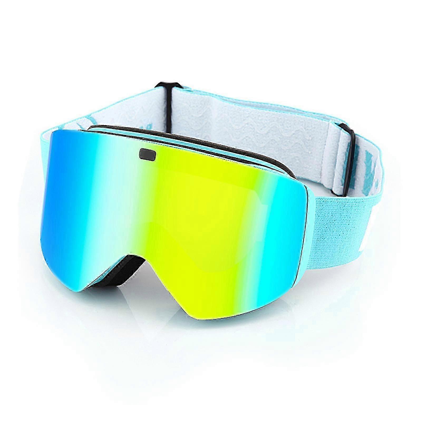 Cylindrical Double Layer Ski Goggles Comfortable Windproof Snow Goggles for Skiing Snowmobiling
