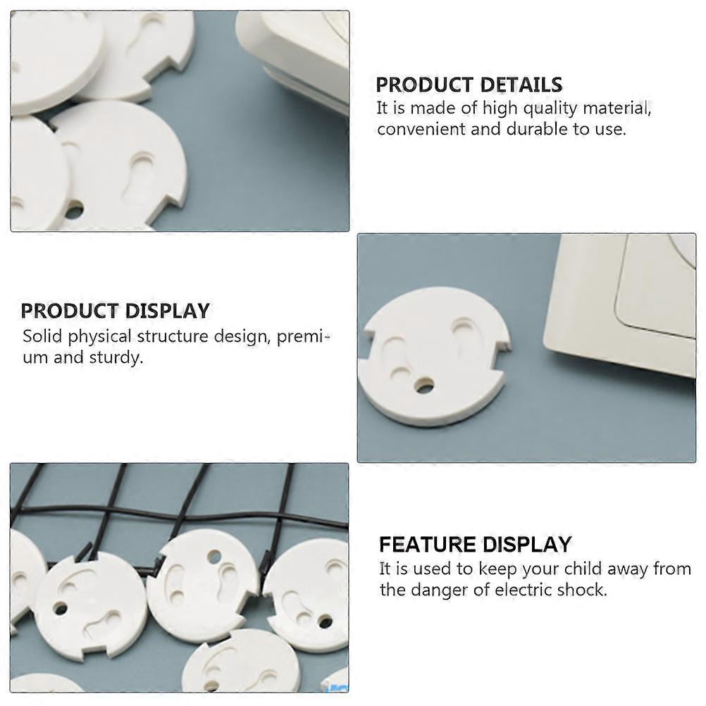 10pcs Outlet ABS Covers Safe Child Proof Socket Protector (for French Socket)