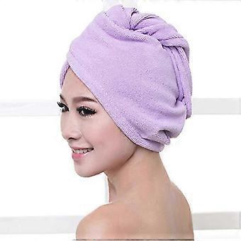 Quick-Dry Microfiber Hair Towel Wrap for Women with Button Closure Turban