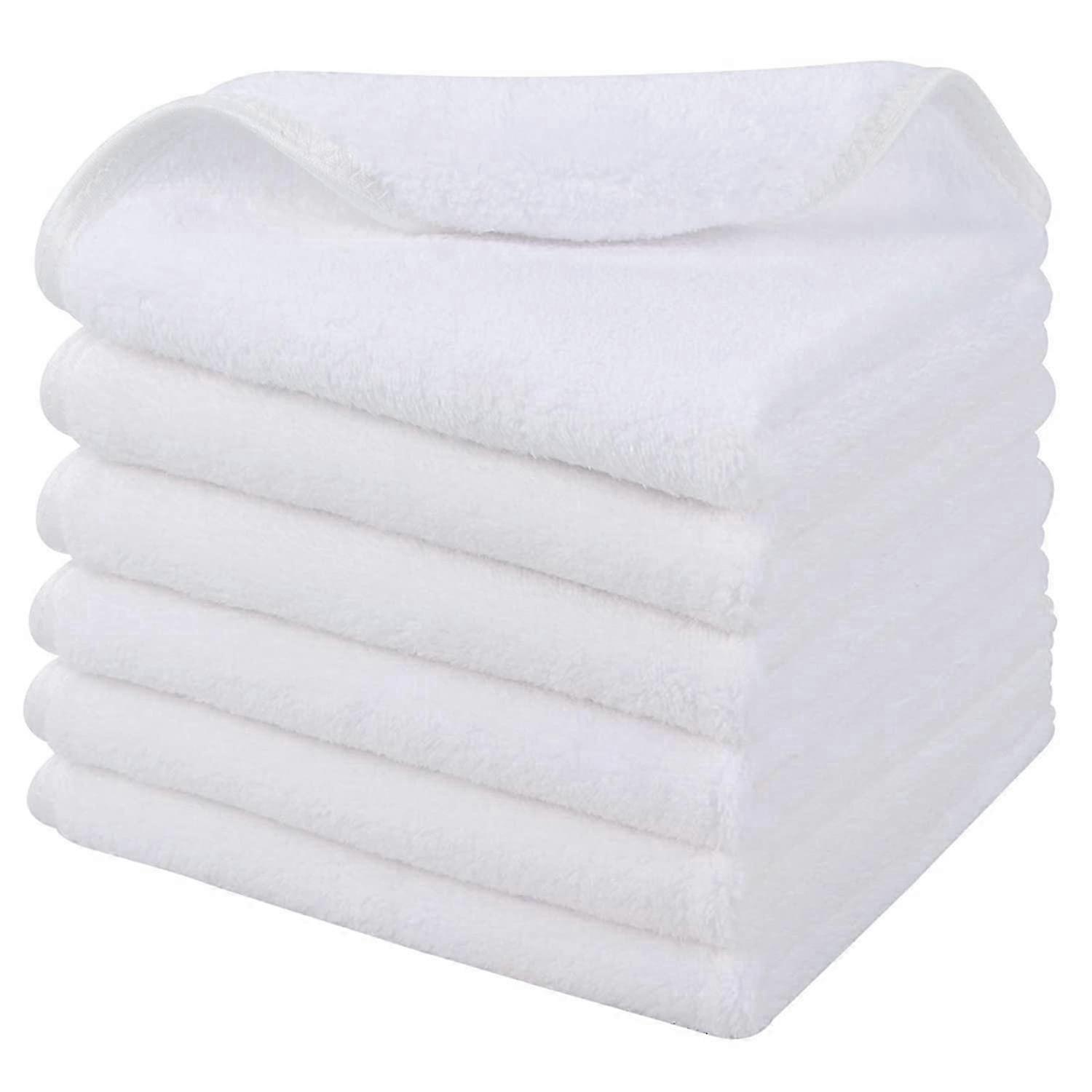 Premium 100% Cotton (6pcs, White)