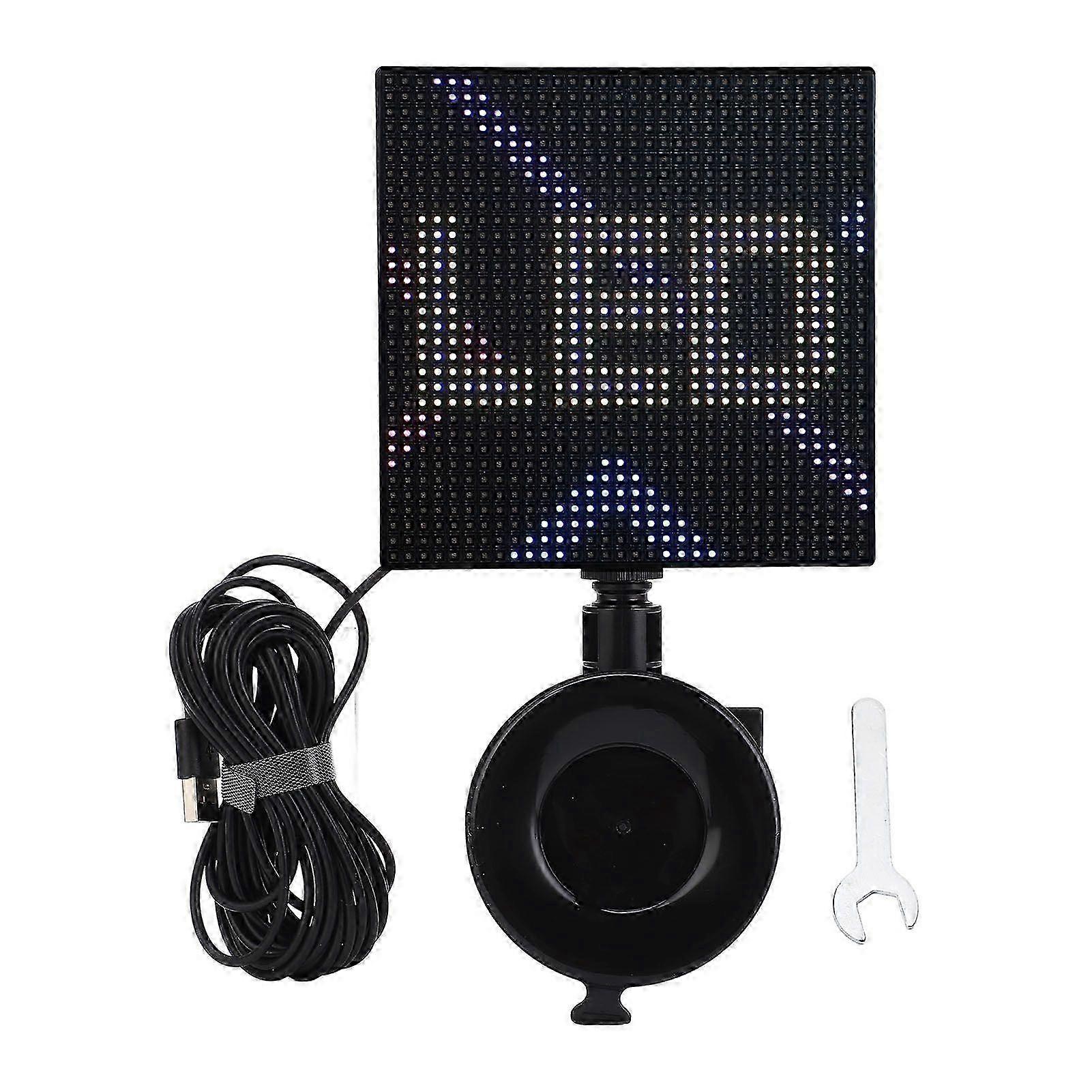 LED Matrix Display 32x32 Pixels 5x5in Bluetooth APP Control Custom Text Pattern Animation Programmable LED Sign Screen