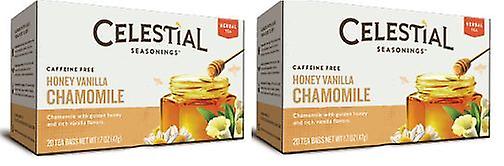 Celestial korenie med vanilka harmančeka čaj 2 box Pack