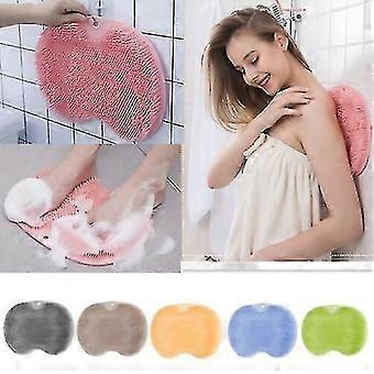 Ducha de silicona Scrubber de pies Cepillo de espalda Masajeador Baño limpio Bañera antideslizante, Fregador de espalda