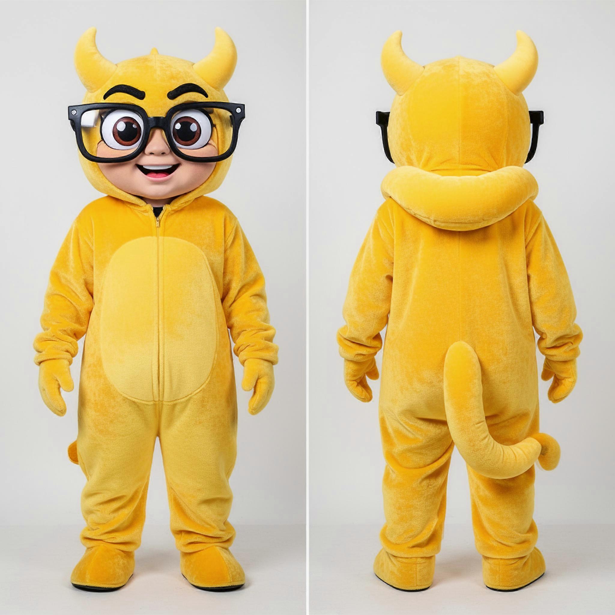 MASTICOT Yellow Velvety Demon Mascot