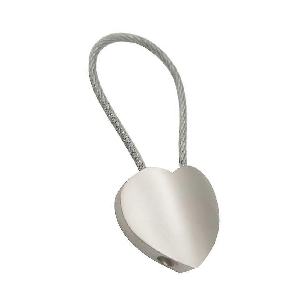 Creative Key Ring Chic Key Holder for Decoration Silver Heart Shape