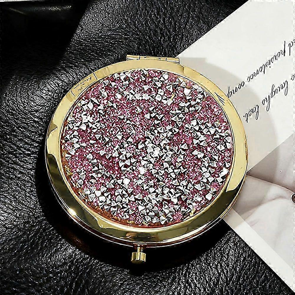 Purple Galaxy Double-Sided Compact Mirror