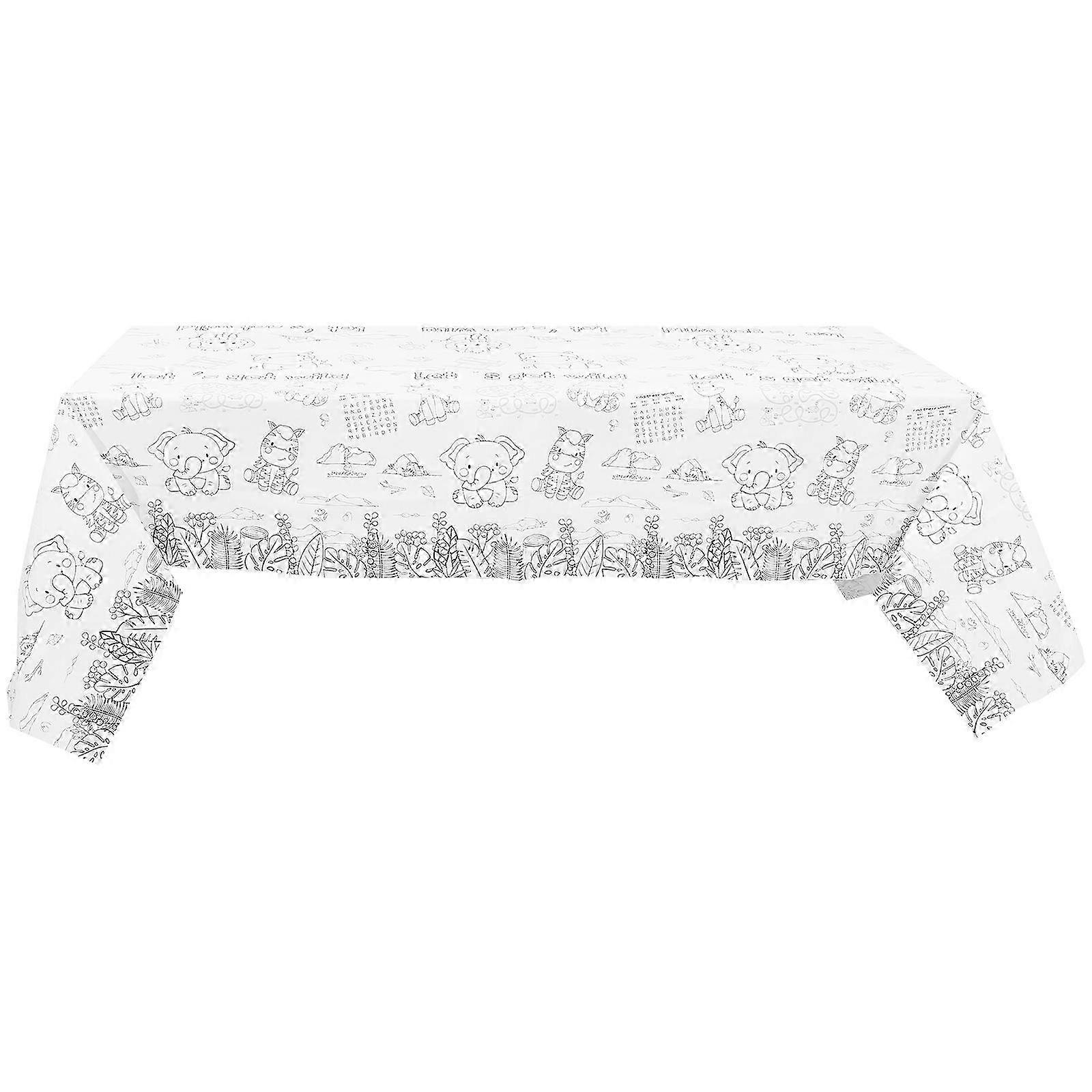 Birthday Coloring Paper Tablecloth Birthday Tablecloth Rectangular Paper Tablecloth